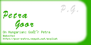 petra goor business card